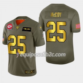 Camiseta Hombre NFL Kansas City Chiefs LeSean McCoy 25 Nike 2019 Salute to Service